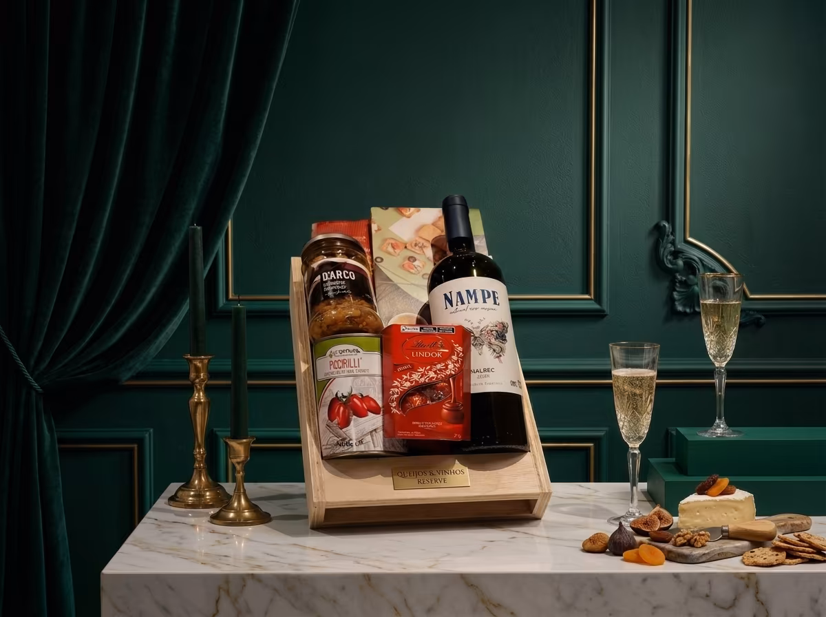 Cesta de presente Harmonia Italiana com Toque Argentino