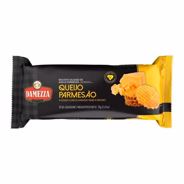 BISC SALG QUEIJO PARMESAO DAMEZZA 70G